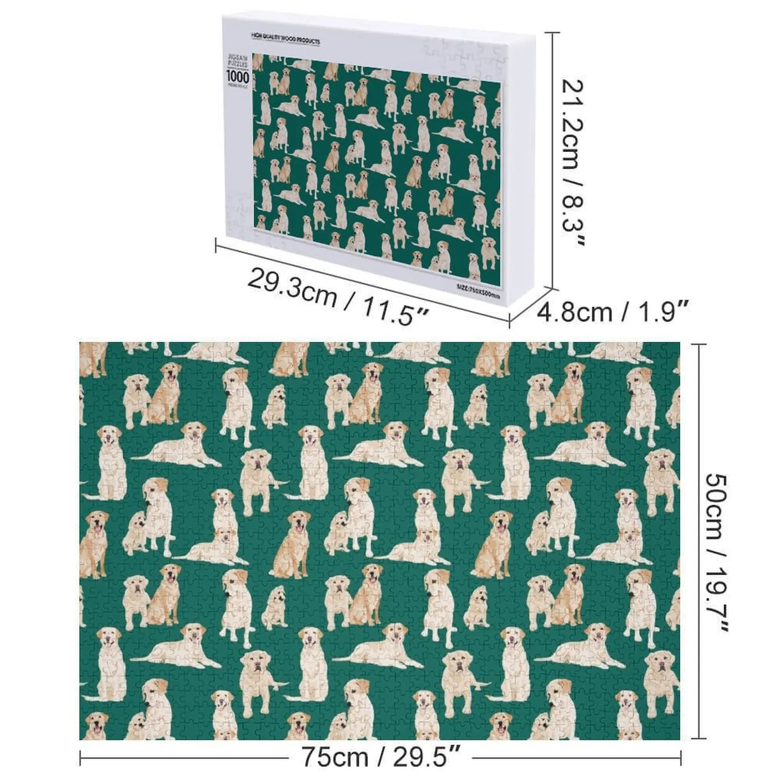 Jiallo Lab Green Jigsaw Puzzle Oggetto personalizzato per bambini Giocattoli innovativi per bambini 2022 Puzzle con immagini