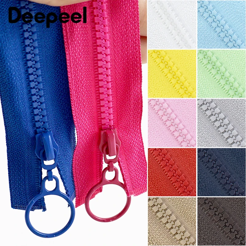 

10/20/30Pcs 3# Colored Resin Zippers 25/60cm Close/Open End Zips Sewing Bag Zipper Repair Kit Pocket Closure Zip DIY Accessories