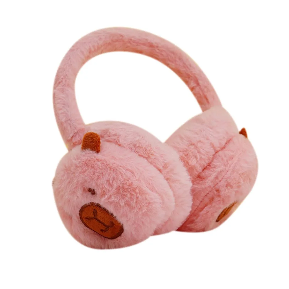 

Модные теплые плюшевые наушники Capibara, утолщенные мягкие наушники, защита от холода, зимние наушники