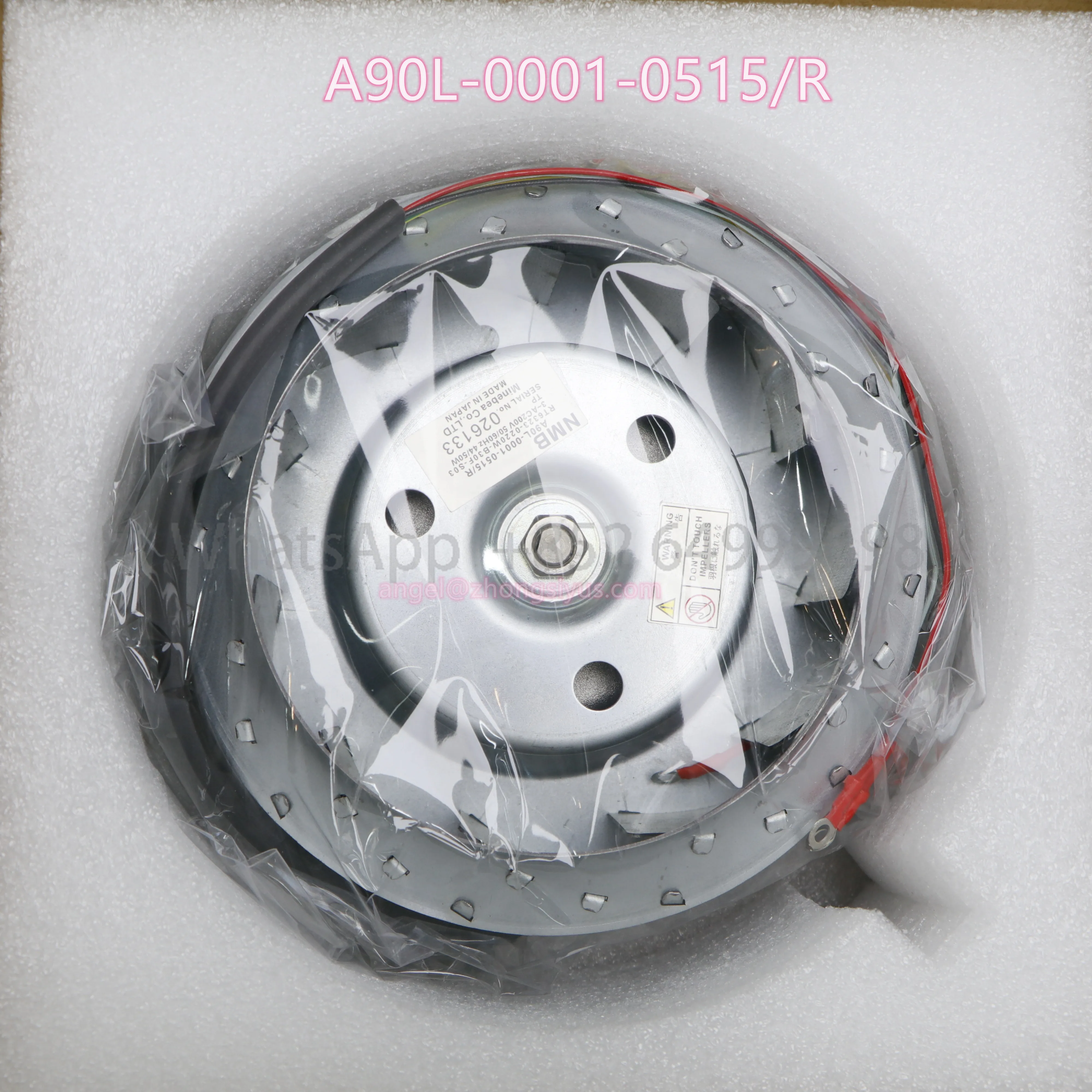 A90L-0001-0515/R Original novo Brand New Spindle Fan Spot A90L 0001 0515 R, Ventilador Shell Vermelho