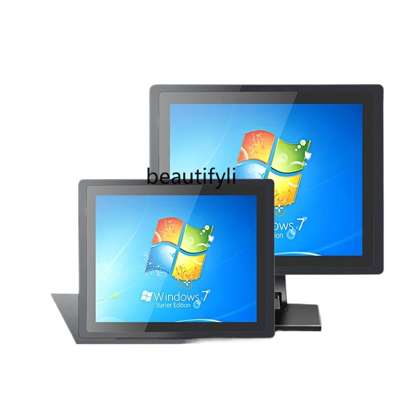 7/8/10/12/13/15/1-Inch Industrial Control Touch Screen Monitor Computer Capacitor Resistive Screen Wall Hanging Display