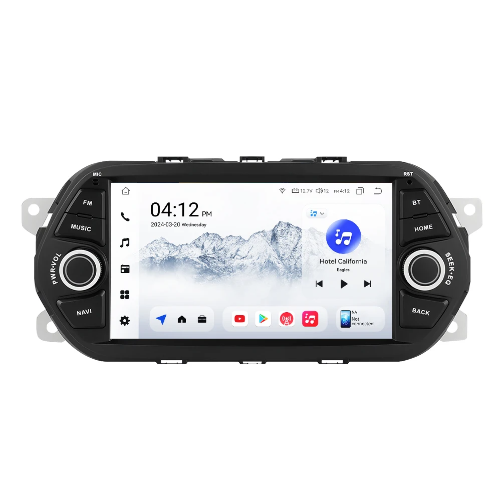 Hizpo 7 "Bluetooth Auto Radio Für FIAT TIPO EGEA 2015 - 2017 Stereo Multimedia Video Player GPS 4G CarPlay 2Din Android Auto DSP