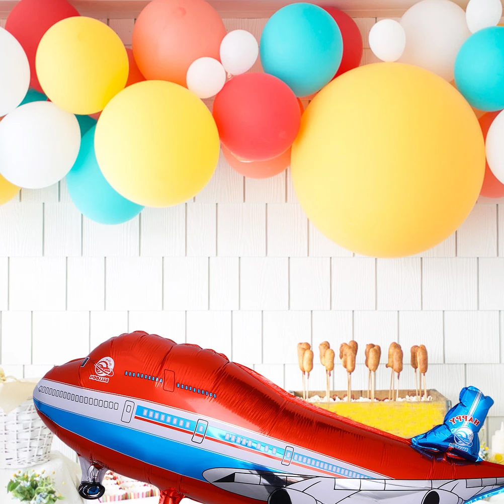 

Aluminum Film Balloon Airplane Ballon Pilot Party Foil Aircraft Flying Accessories Child