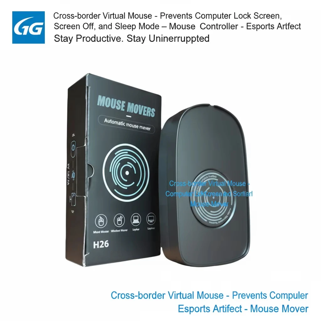 USB Undetectable Automatic Mouse Mover Keeper Mouse Jiggler PC Awake Prevents Screen Sleep Plug  Play For PC Computer Laptop