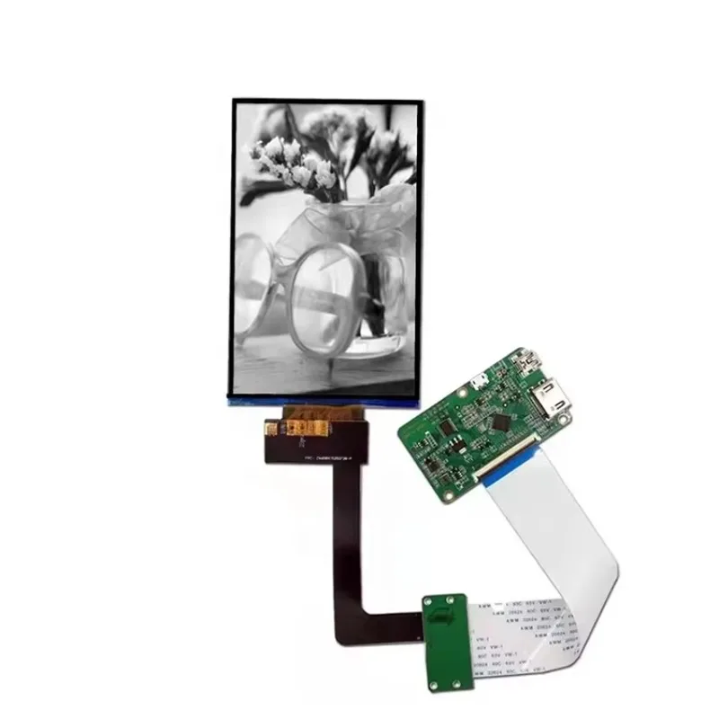 6.08 6 Inch 4K Monochrome Screen Mono Printer Lcd mipi interface 1620*2560 Resolution tft display with HD-MI Board