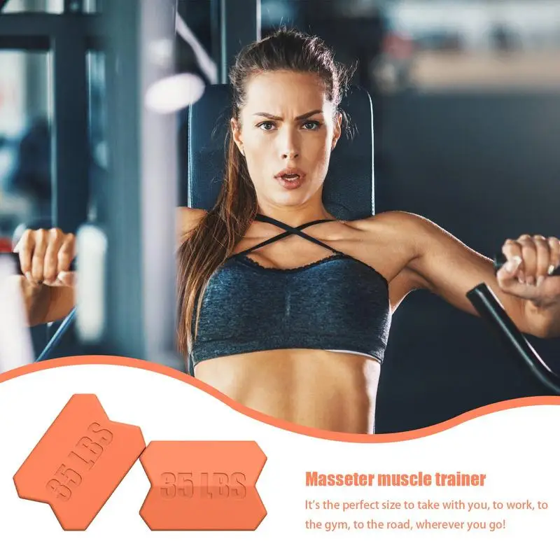 2Pcs/set Jaw Exerciser Jawlines Silicone Facial Chin Neck Muscle Workout Exercises Ball Strengthener Strap Fitness Equipment