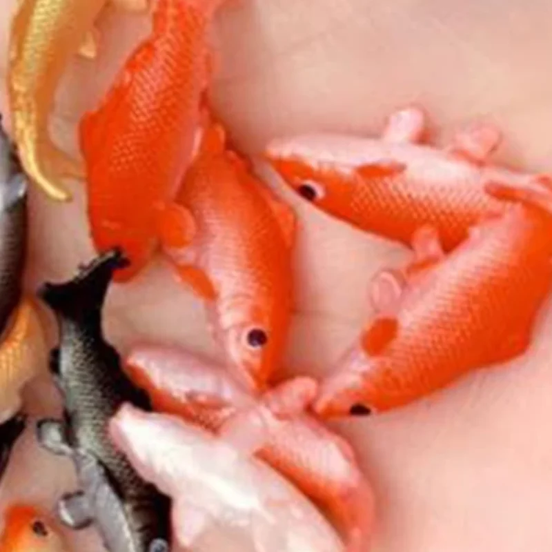 5 stks Poppenhuis Miniatuur Model Vis Karper Simulatie Dieren Voor Kinderen Speelgoed DIY Decoratieve Goudvis Beeldjes Home Decor