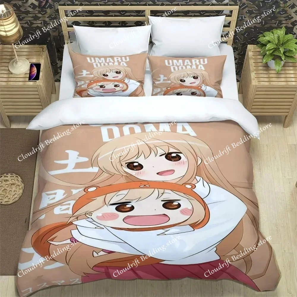 

Новый Химоуто! Комплект постельного белья Umaru-Chan, пододеяльник, комплект постельного белья, наволочка, размеры King, Queen, Twin, для мальчиков, девочек и взрослых