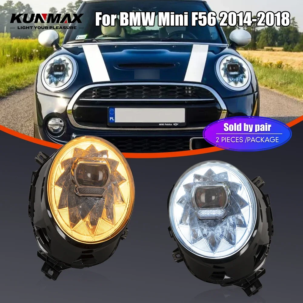 

Pair Of LED Car Headlight Assembly For Toyota BMW mini F56 2014-2018 Front Head Lamp DRL Turning Signal Headlights Plug and Play