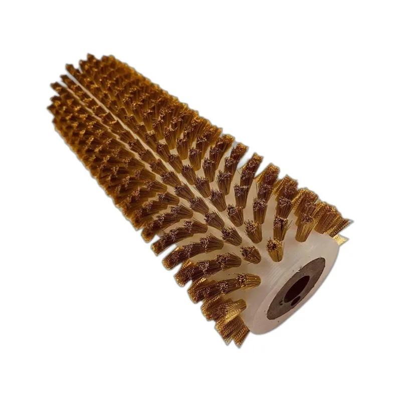 For Snowboard Waxing Roller Brush Polished  Snowboard Waxing Set Nylon Brush Horse Hair Copper Wire Roller Brush