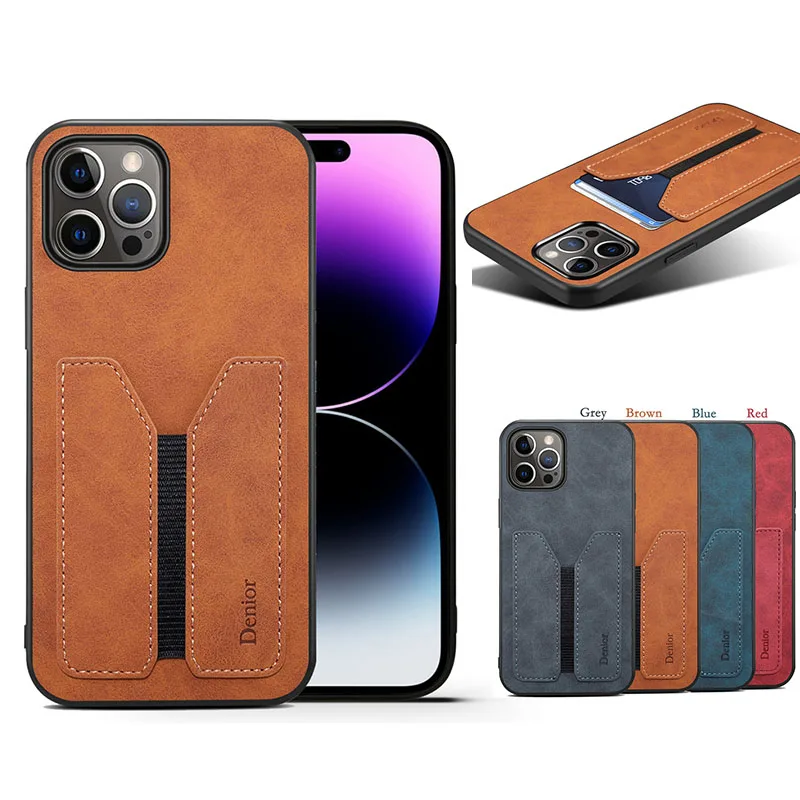 

Роскошный мягкий кожаный чехол EUCAGR из ТПУ для телефона iPhone 15 11 12 13 14 Pro Max Plus XS XR, задняя крышка со слотом для карт