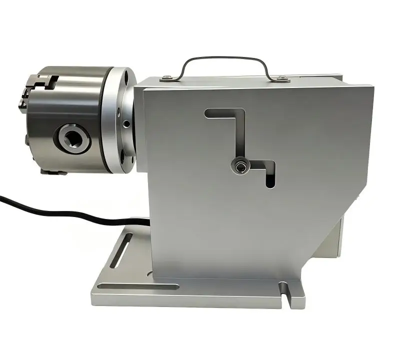 Cyclmotion Rotary marking table with hollow-shaft fixture and gear-reduction drive (featuring vibration-dampening design)