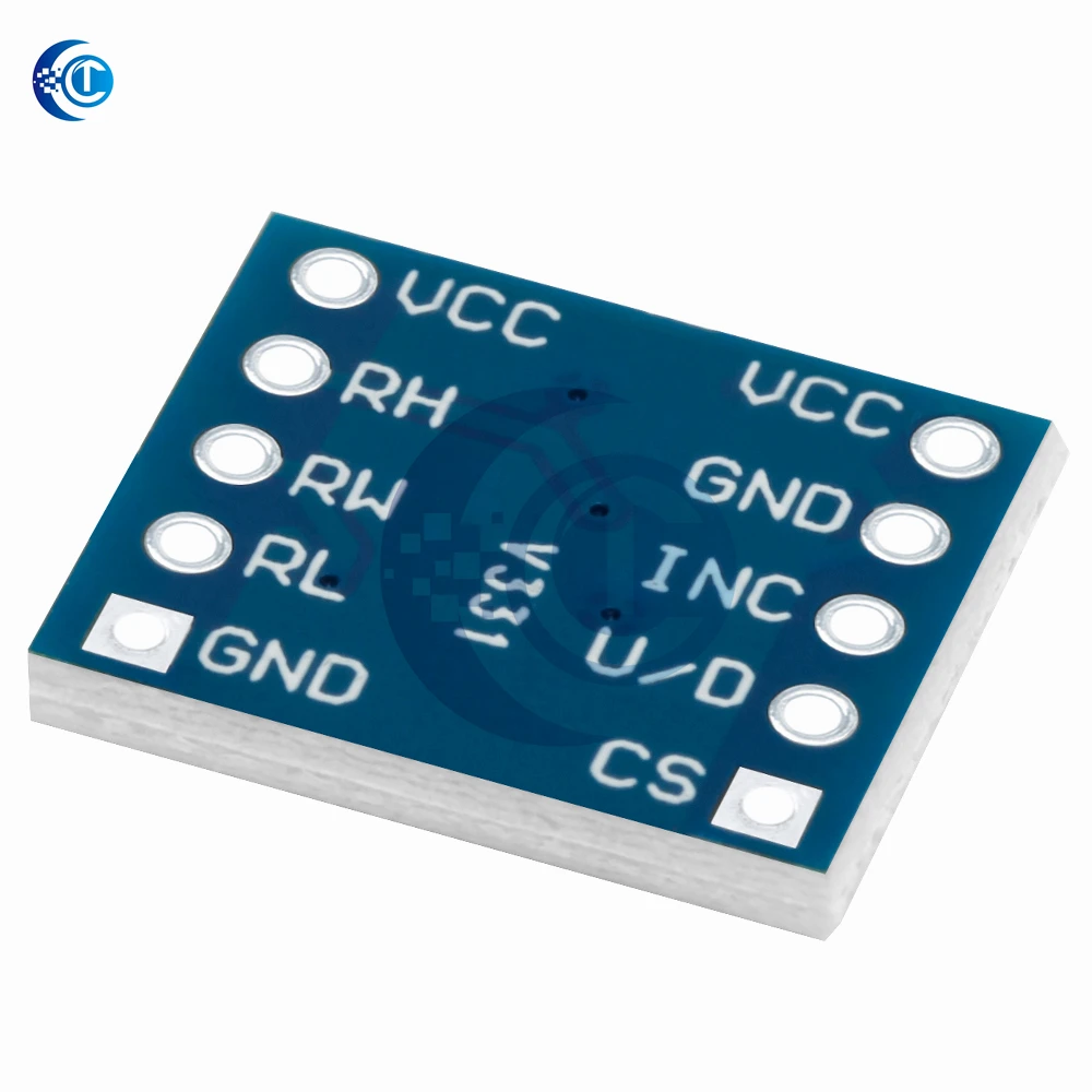 Módulo de potenciômetro digital 5v x9c104, 5v 40r ~ 100k 100, potenciômetro digital, ajuste de equilíbrio de ponte para arduino