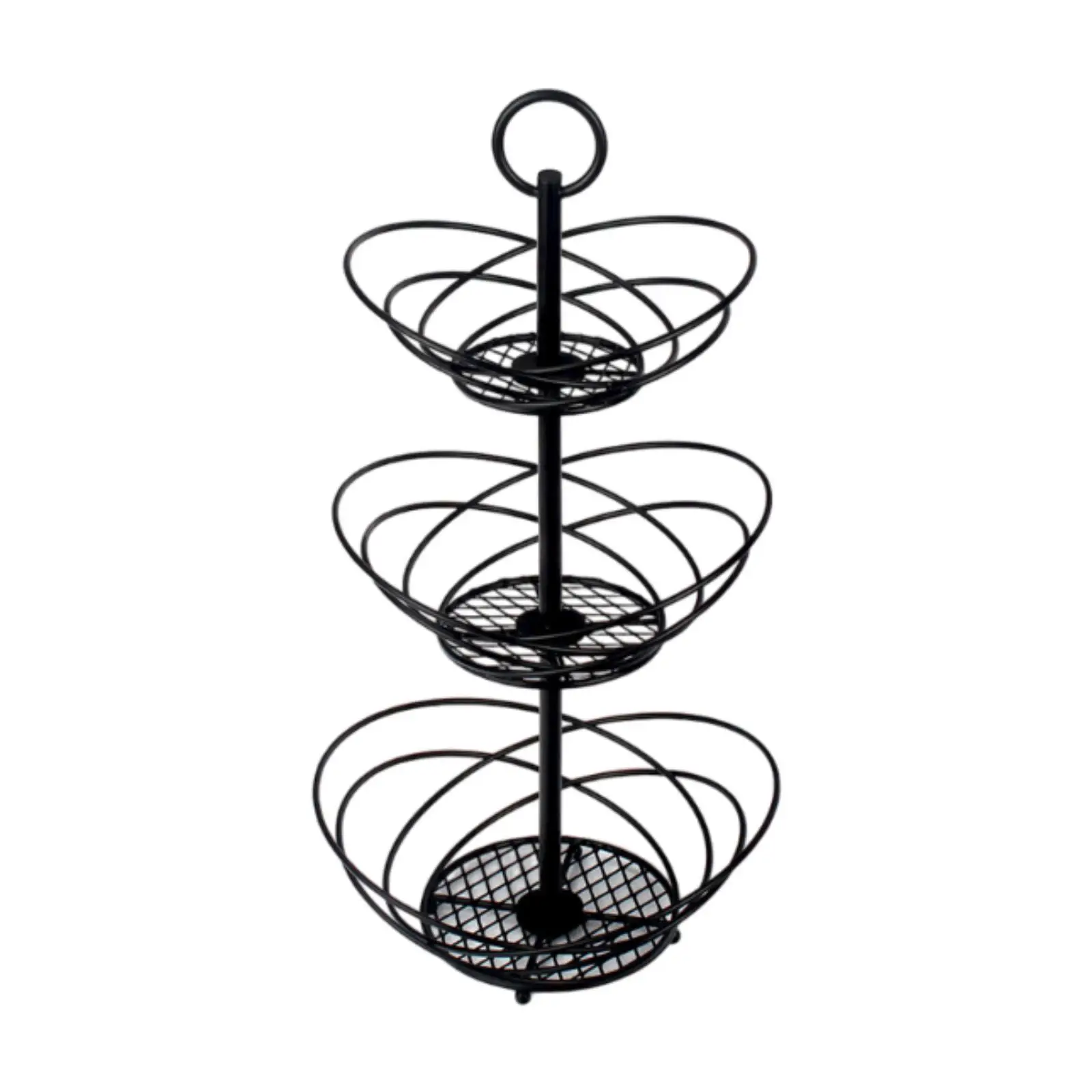 

3 Layer Vegetable Fruit Wire Basket Stand Versatile Tiered Basket Stand for Living Room Tableware Cooking Counter Kitchen Fruit