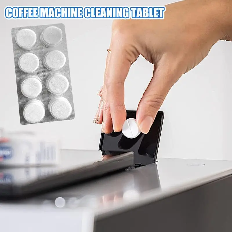 8 Count Cleaning Tablets For Espresso Machine Coffee Machine Cleaner Descaler Tablets Safe & Effective Descaling Tablets For All