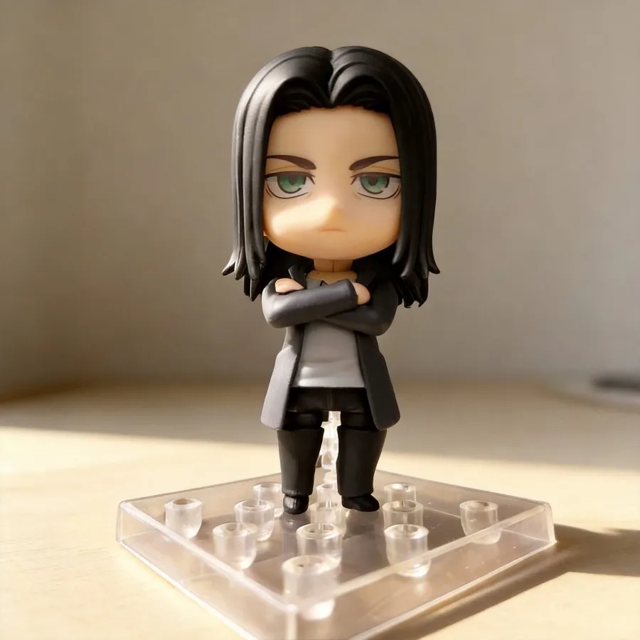 

Anime Figure Attack on Titan Eren Yeager Q Version 10cm Movable Face Changeable Action Figure Model Decoration