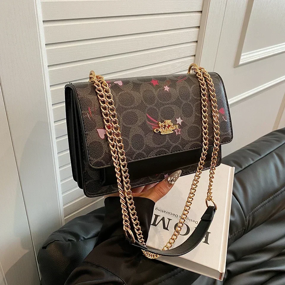 

2025 New Classic Solid Color Commuter Messenger Bag - Designer Simple Messenger Bag with Stylish Letter Logo