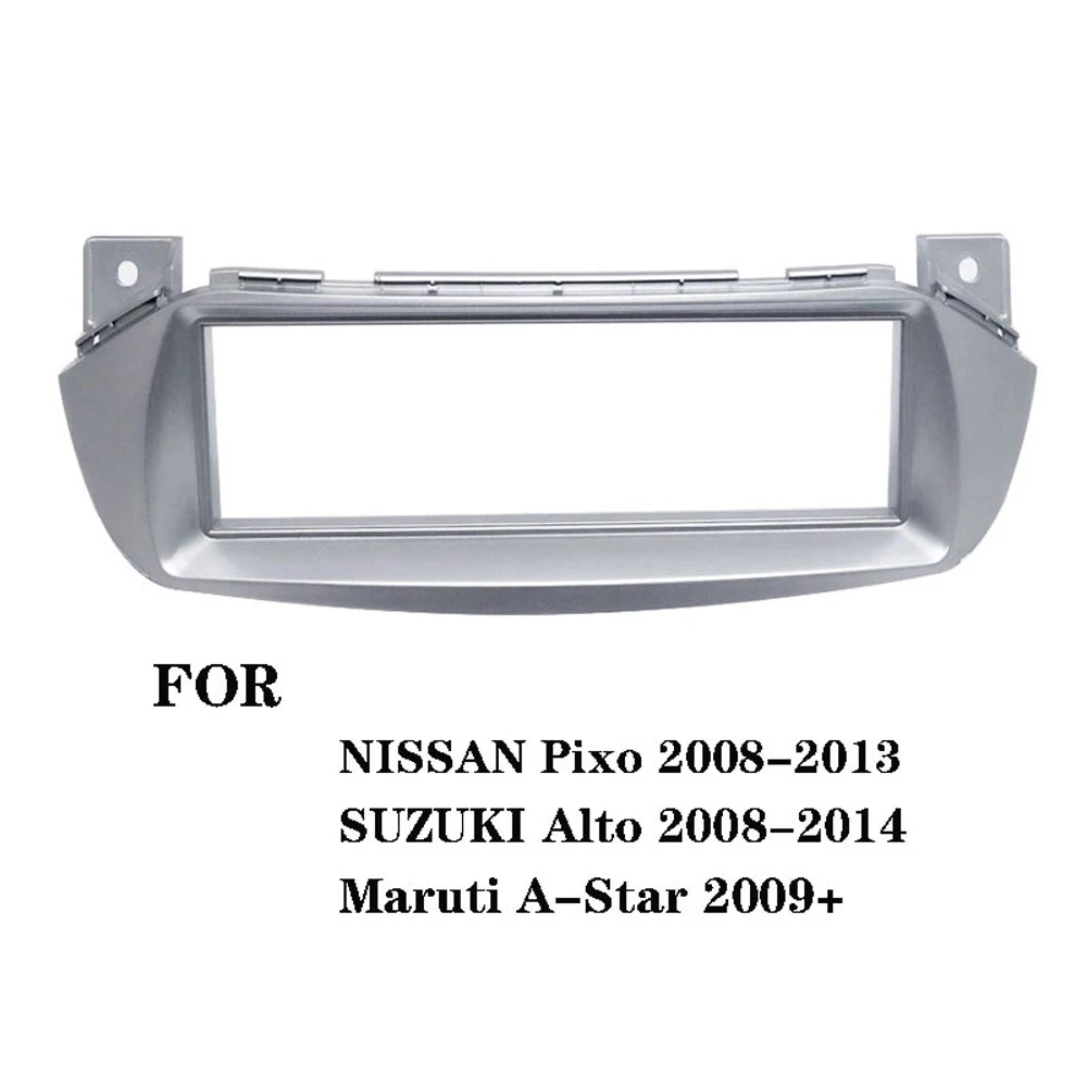 Car Radio Fascia Panel Frame CD DVD Dash Audio Cover Trim with Adapter for SUZUKI Alto for NISSAN Pixo for Marati