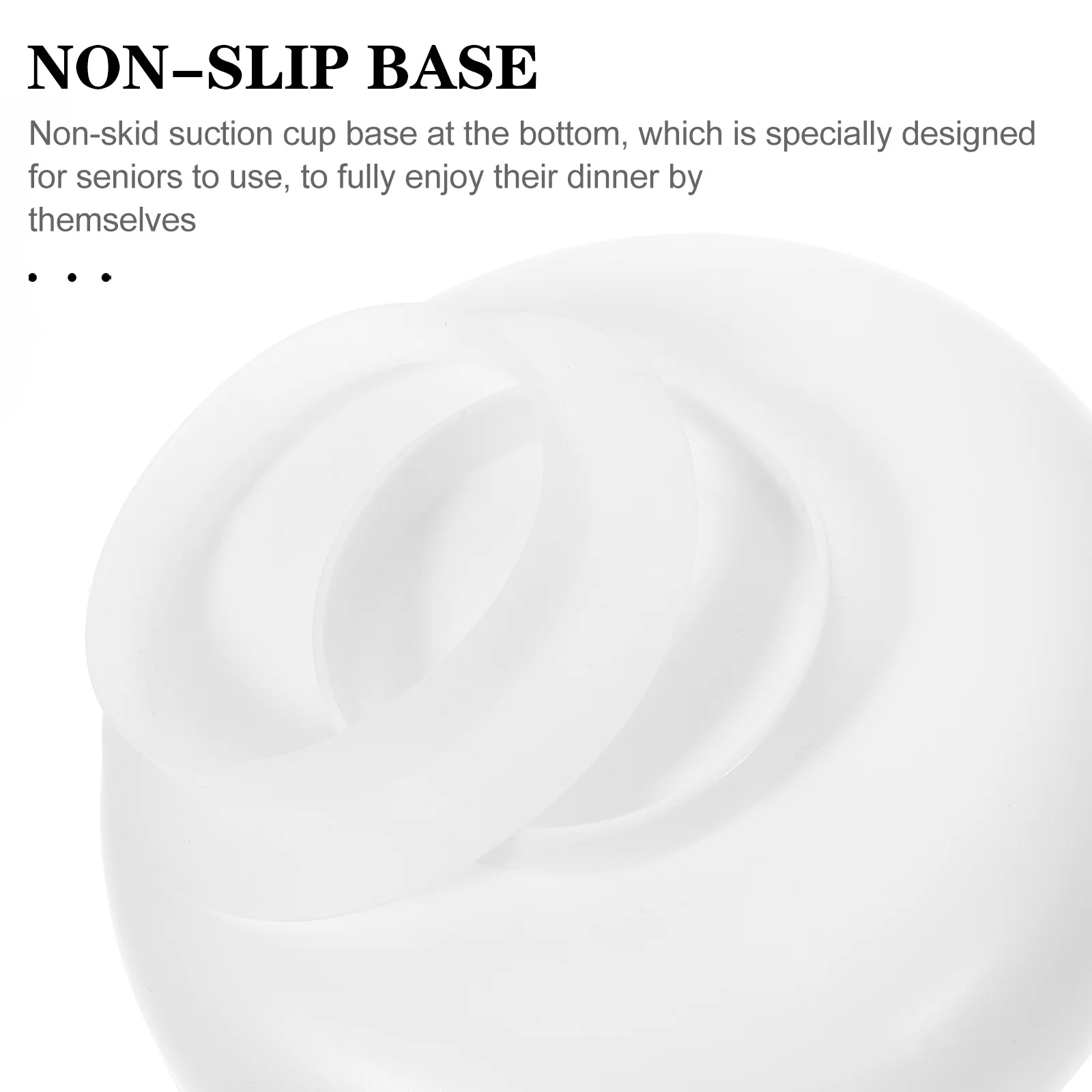 

Non-Skid Suction Base Scoop Bowl Silicone Senior Dining Self-Feeding Sprinkle Proof Food Bowl Scoop Bowls Suction