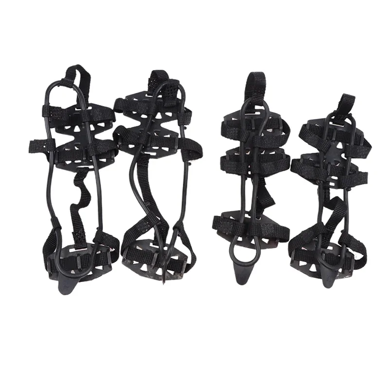 1 Pasang M L Crampon Sepatu Penutup 24 Gigi Anti-Slip Es Genggaman Gripper Sepatu Boot Mendaki Es Mendaki Sepatu Paku Rantai Mendaki