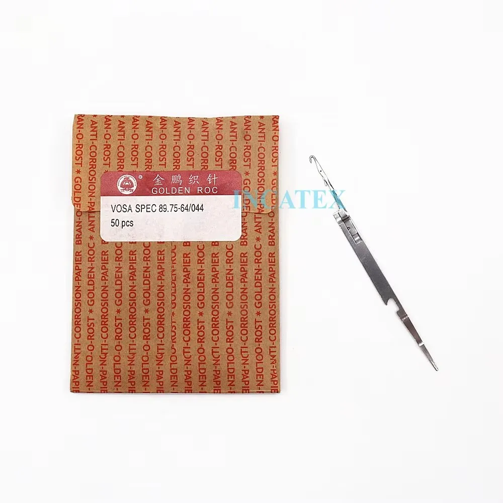

200 шт. Оригинальные золотые вязальные иглы Golden Roc Vosa Spec 89.75-64/044 для китайских вязальных машин SHIMA SEIKI, 12G, крупный крючок