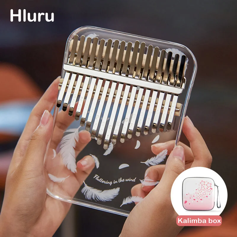 HLURU 17 21 Key kalimba Professional Thumb Piano Kalimba 17 Key Mold Keyboard Musical Instrument Acrylic Thumb Piano