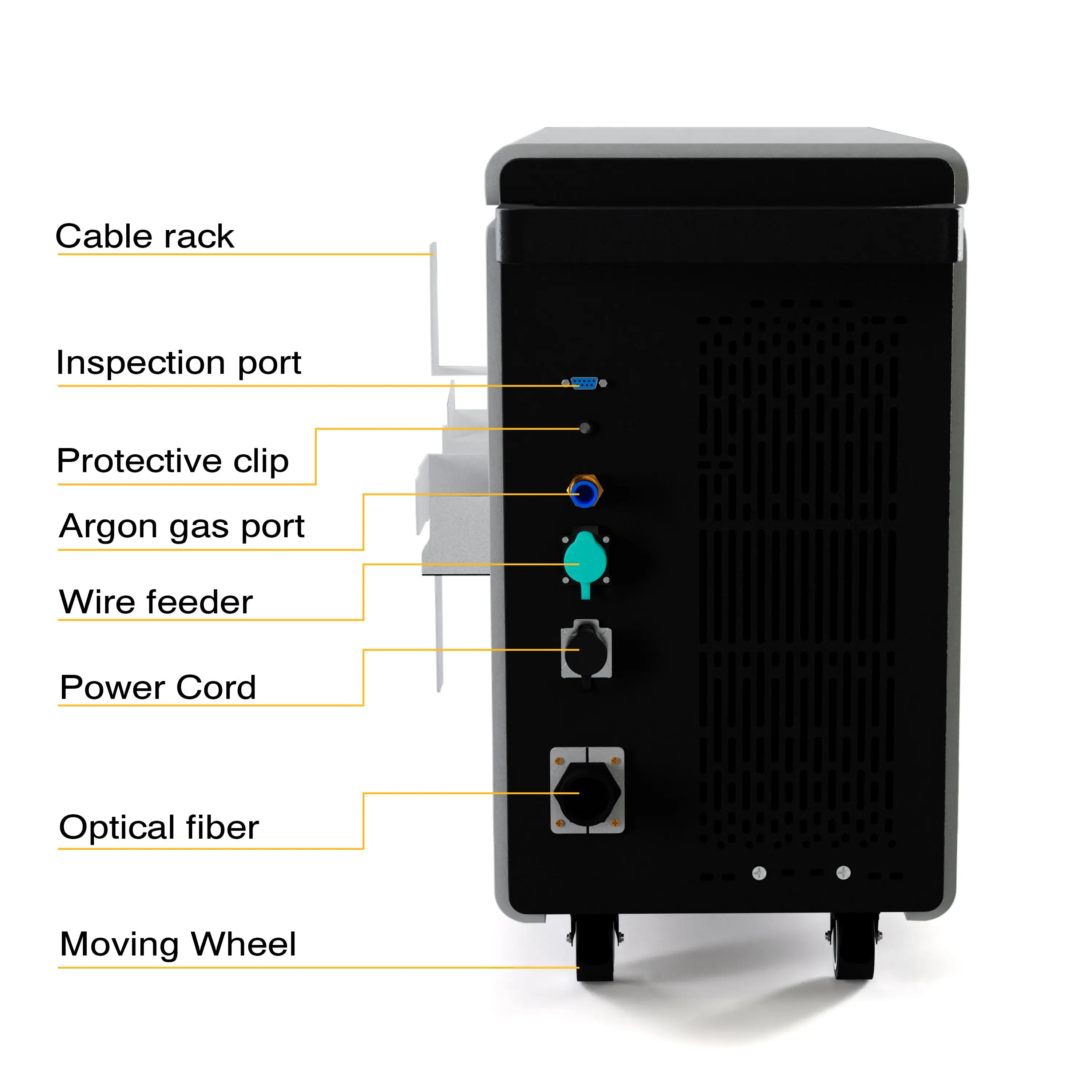 2000 W Raycus/MAX Handfaserlaserschweißgerät, hocheffizientes Laserschweißgerät mit Drahtvorschub für Metall, Stahl, Kupfer