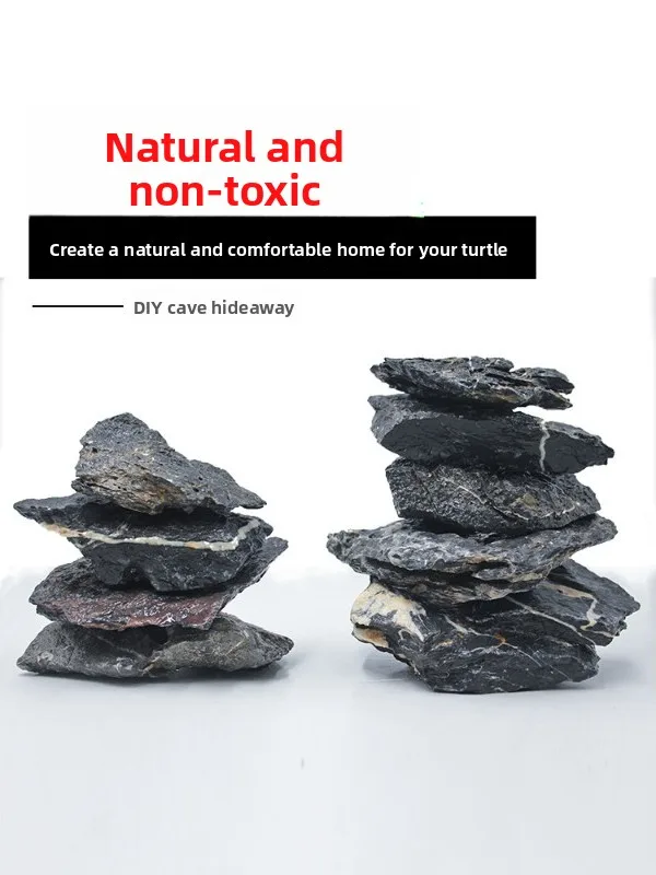 Acid Washed Natural Dragon Stone Slab Small Blocks Three Lake Cichlid Aquarium Decoration Landscape Fish Tank Basking Platfor...