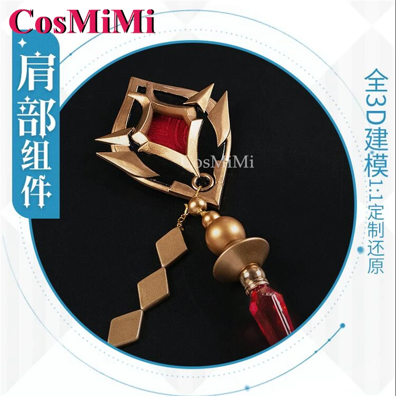 CosMi juego Genshin Impact Tartaglia disfraz de Cosplay moda guapo uniforme para batalla conjunto completo ropa de juego de rol para fiesta de Carnaval