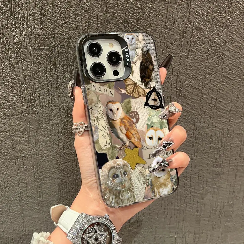 

A screen full of owls Phone Case case for iPhone17 16 15 14 13 12 11 Pro/ Max/Plus shock-proof rear cover anti-fingerprint