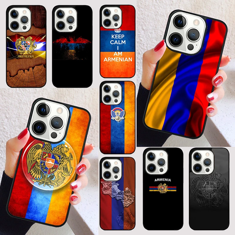 Armenian Flag cover For iPhone 15 16 13 12 11 14 Pro Max Mini Max SE 2020 7 8 15 16 Plus Phone Case