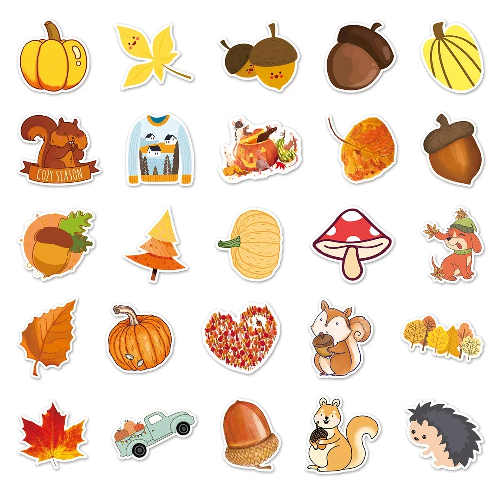 10/30/50 Stuks Herfst Landschap Cartoon Stickers Voor Speelgoed Bagage Laptops Ipad Skateboard Gitaar Koelkast Auto Stickers Groothandel