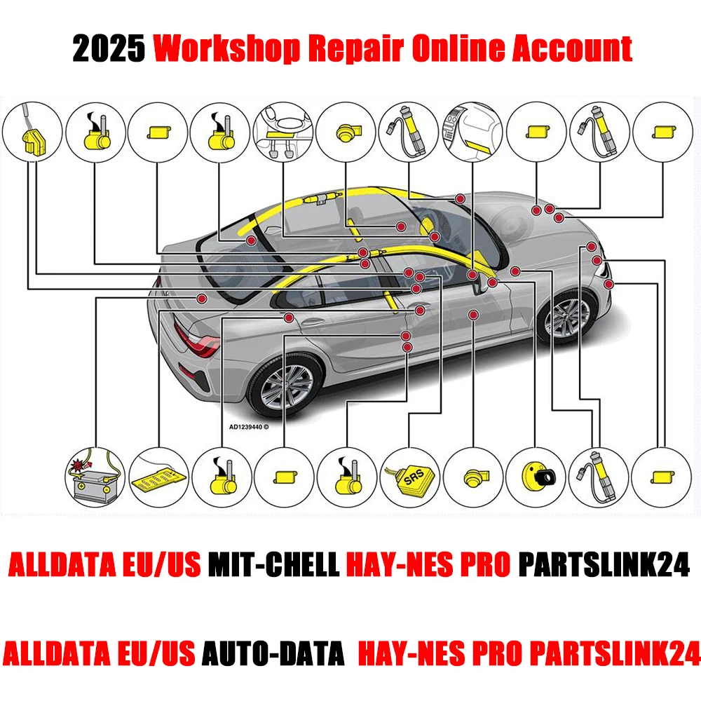 2025 Alldata Auto-data Online Account Car Repair Software Mit-chell Hay-nes Pro Support Mobile/PC Login Workshop Tool