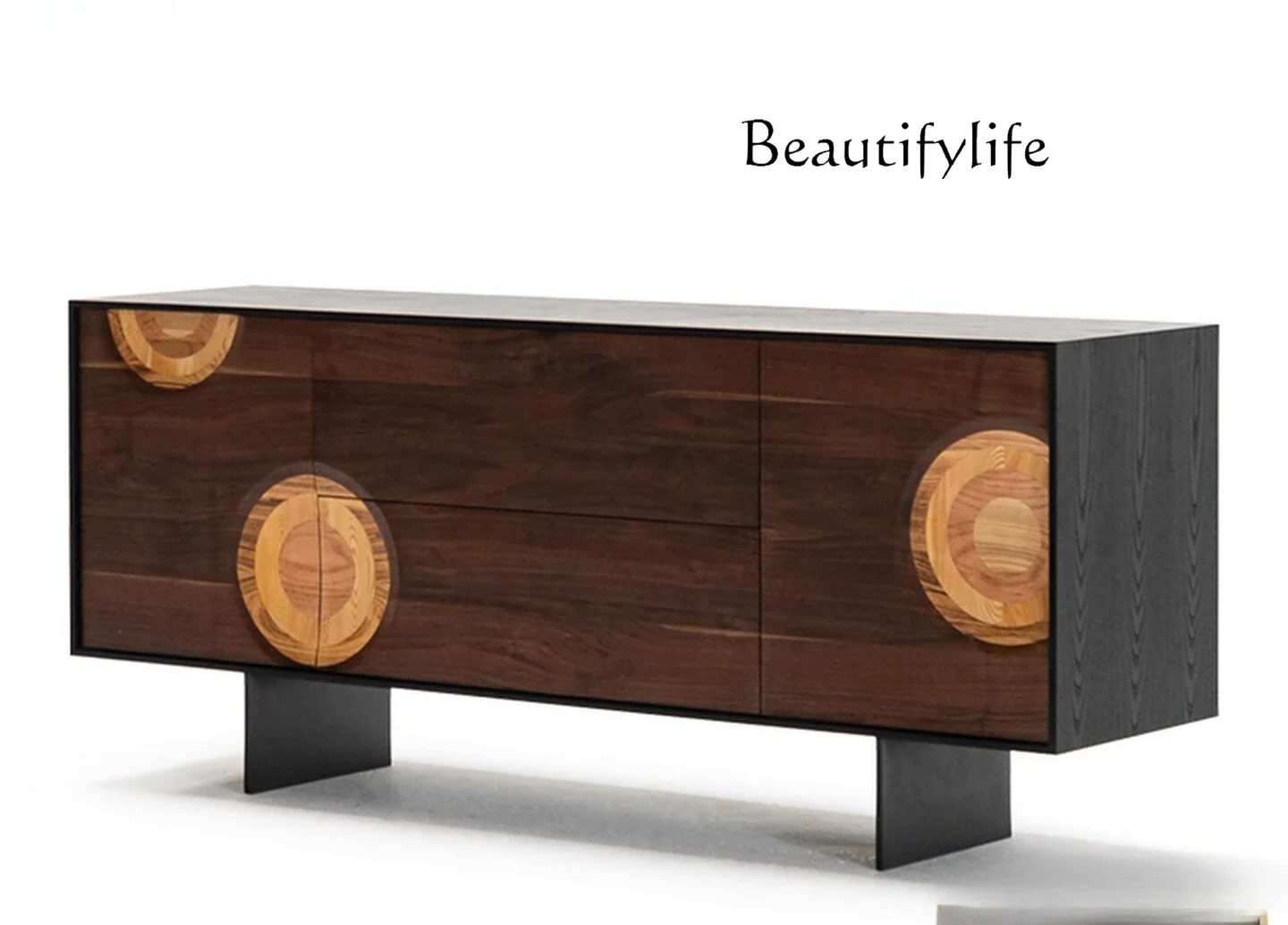 

J French Retro Solid Wood Cabinet Storage Medieval Side Cabinet Against The Wall Premium Storage Cabinet