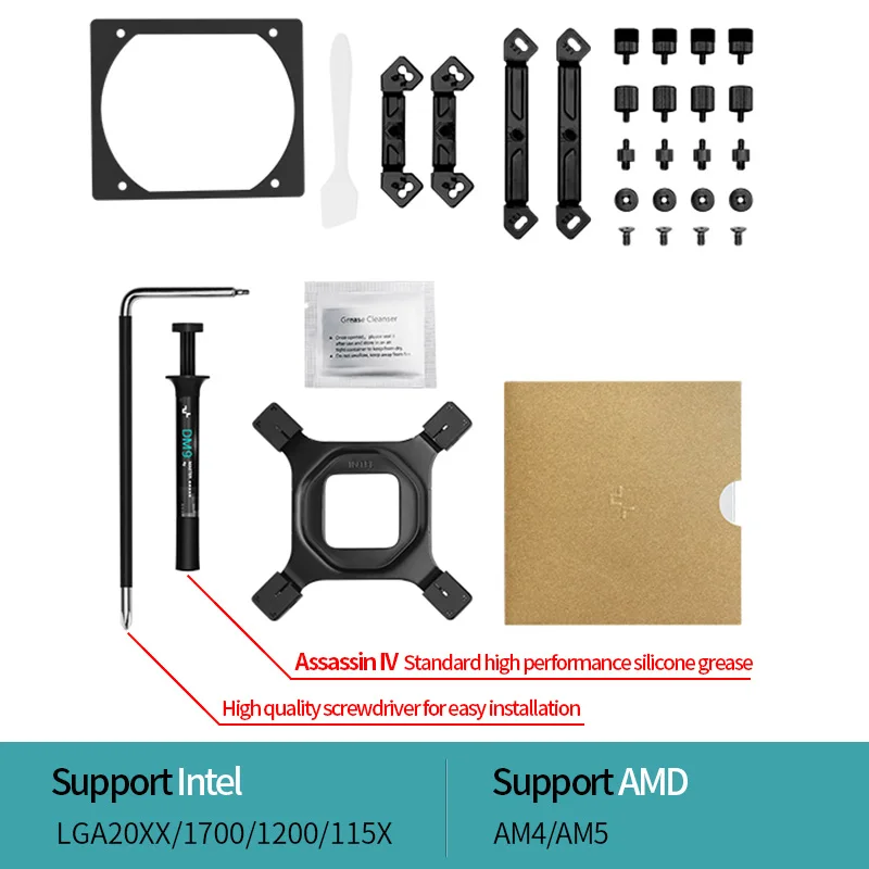 Deepcool Assassin IV 7 rur cieplnych chłodnica procesora TDP 280W dwuwieżowy wentylator chłodzący cichą chłodnicę do Intel LGA1700 20XX 115X AM4 AM5