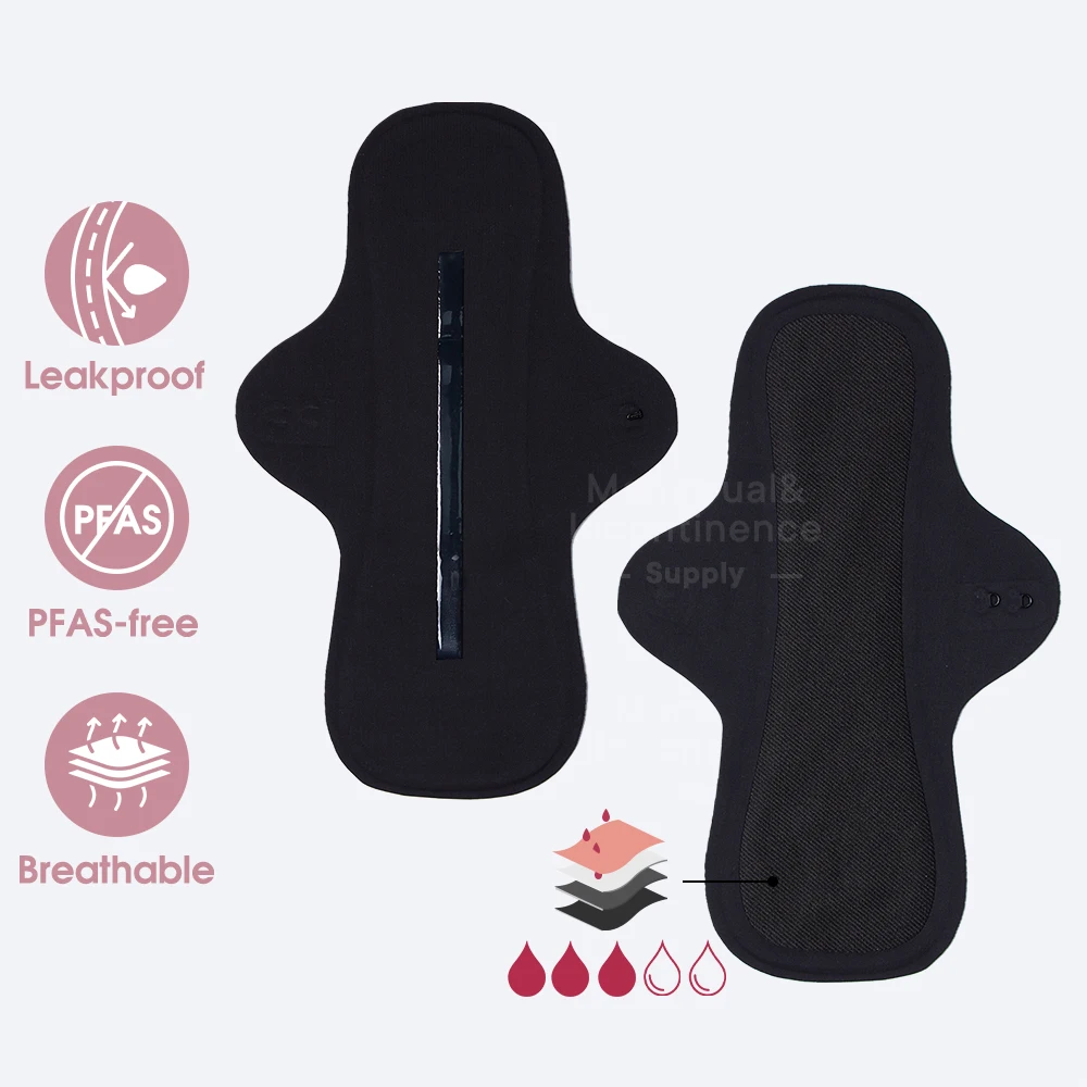 

Reusable Menstrual Pad Non-slip Leakproof Washable Panty Liner Soft Breathable Eco-friendly Quick-Absorbing