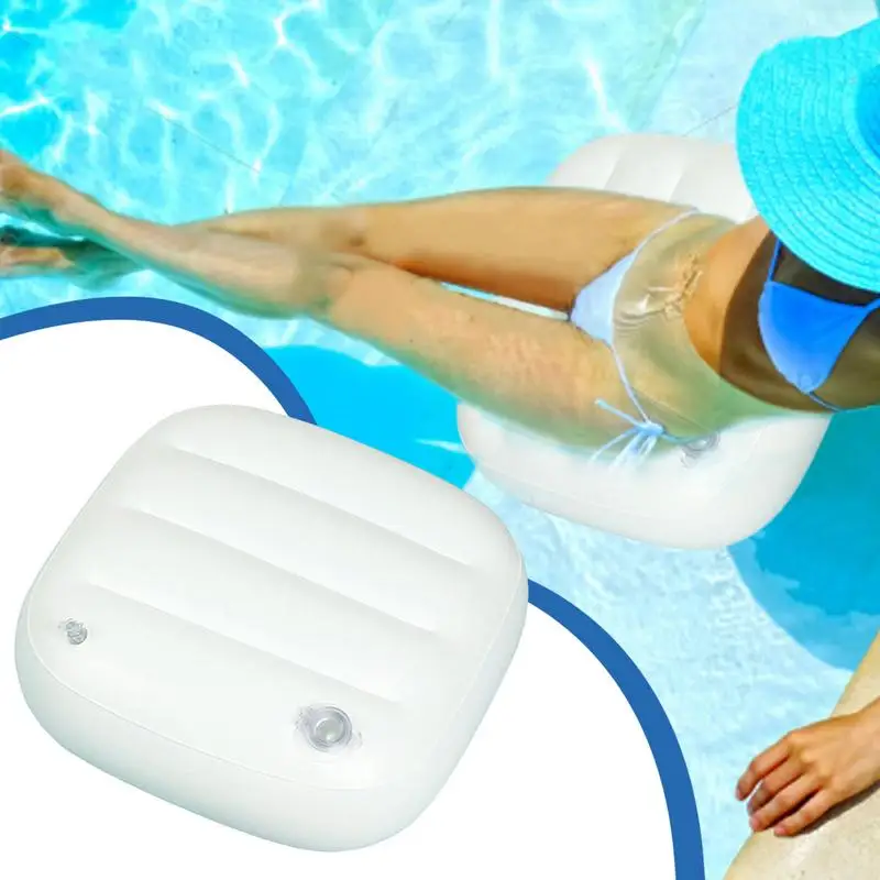 Inflatable Hot Tub Seat Bathtub Booster Seat Cushion Indoor Outdoor Hot Tub Seat Pillow For Home Bathtubs Bathroom