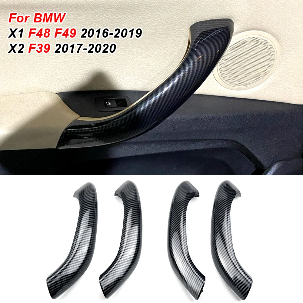 

Car Left Right Interior Door Pull Handle Outer Cover Trim Replacement For BMW X1 X2 F48 F49 F39 2016-2020