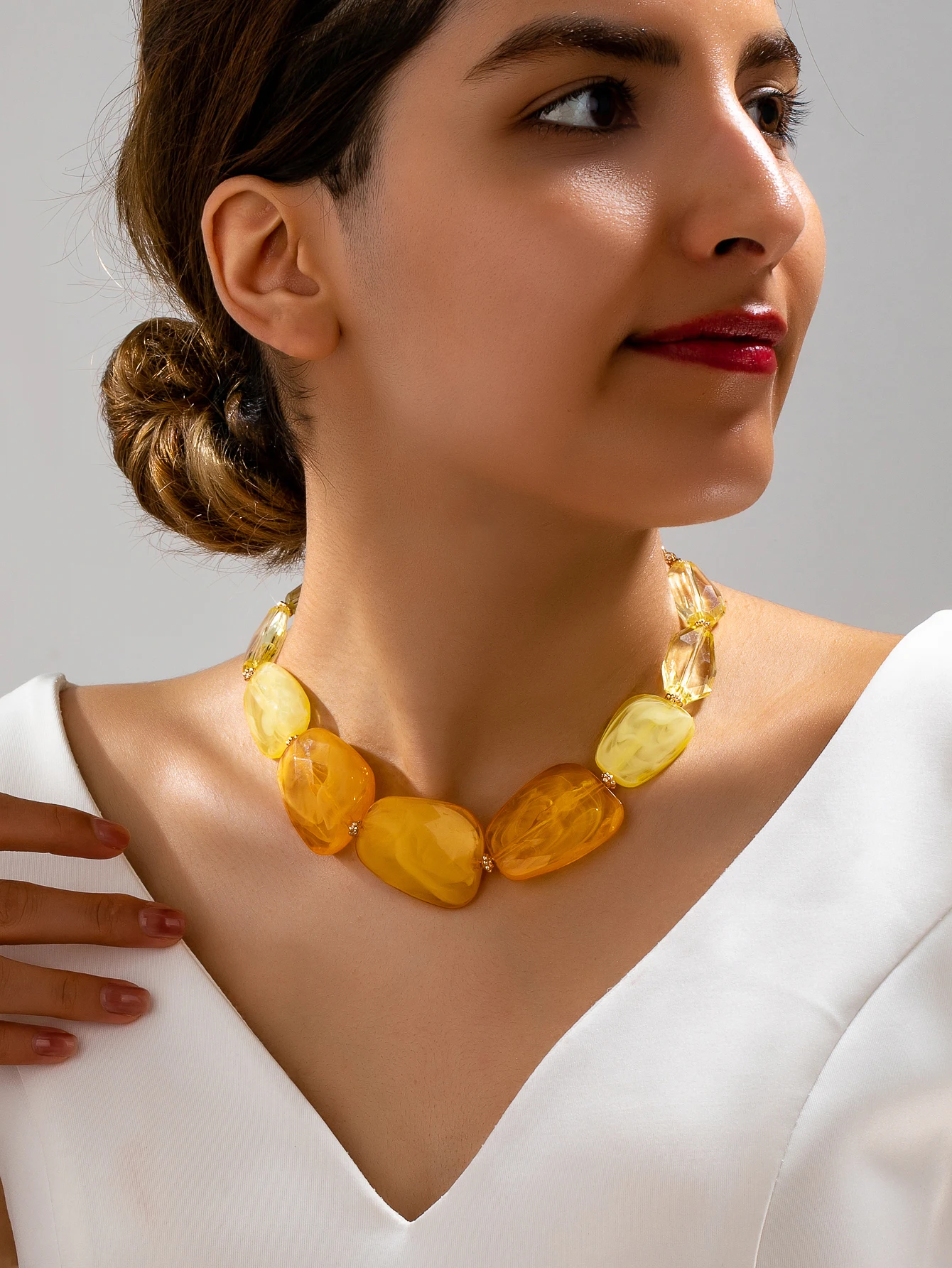 Collier à perles pour femme tendance, collier à perles coloré de style bohème, adapté à un usage quotidien, aux vacances et aux cadeaux
