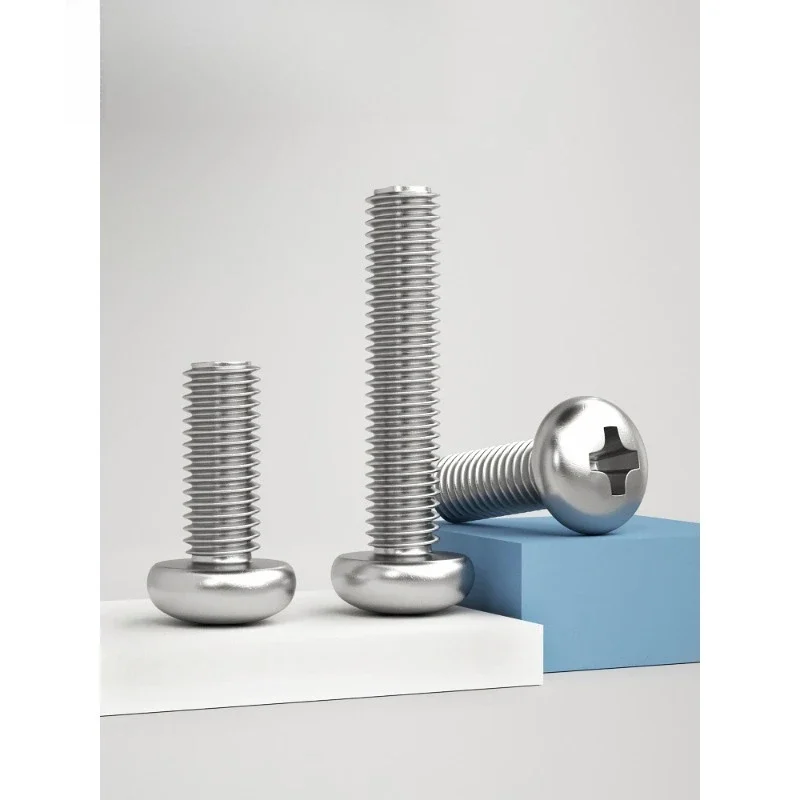 inventory304-stainless-steel-round-head-cross-screw-pan-head-screw-bolt-extended-switch-socket-screw-m2m3m4m10
