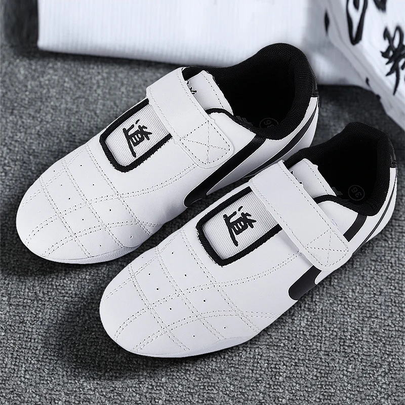 Respirável Branco Taekwondo Tênis, Sapatos Kung Fu, Wushu, Taichi, Karatê, Artes Marciais, Wrestling Fighting Sneakers