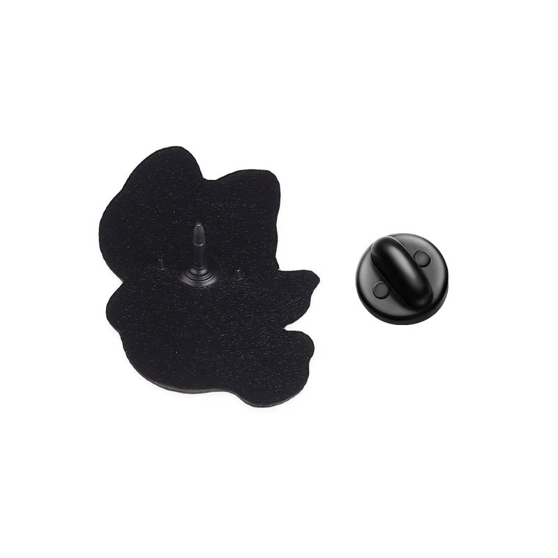 Turbo Granny Glückskatze Emaille-Anstecknadel Kawaii Dreifarbige Katze Geometrische Biene Goldfisch Ente Brosche Reversnadel Taschenanstecker Schmuck Geschenk für Freunde – Detail 3