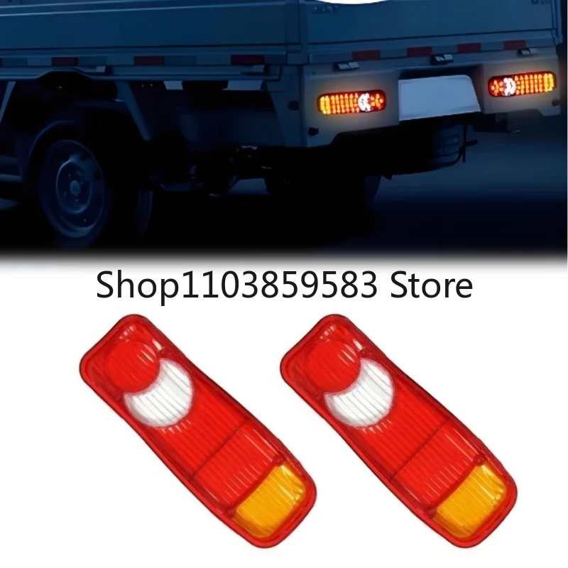 2pcs Truck Rear Tail Light Cover Unbreakable Trailer Brake Light Cover For Nissan Cabstar Fiat Ducato Tipper Replacement Parts