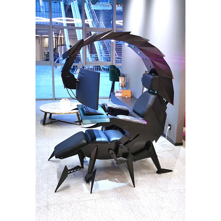 Best Price Ergonomic Support 1 -3 Monitors Iw-sk Type Adjustable High End High Tech Cluvens Scorpion Gamer Chair view 3