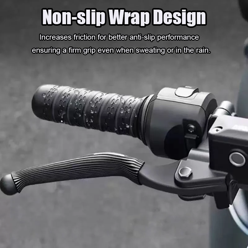Universal Handlebar Sleeve Protector Motorcycle Silicone Self-Shrinking Non-Slip Handlebar Grip Covers Brake Cover
