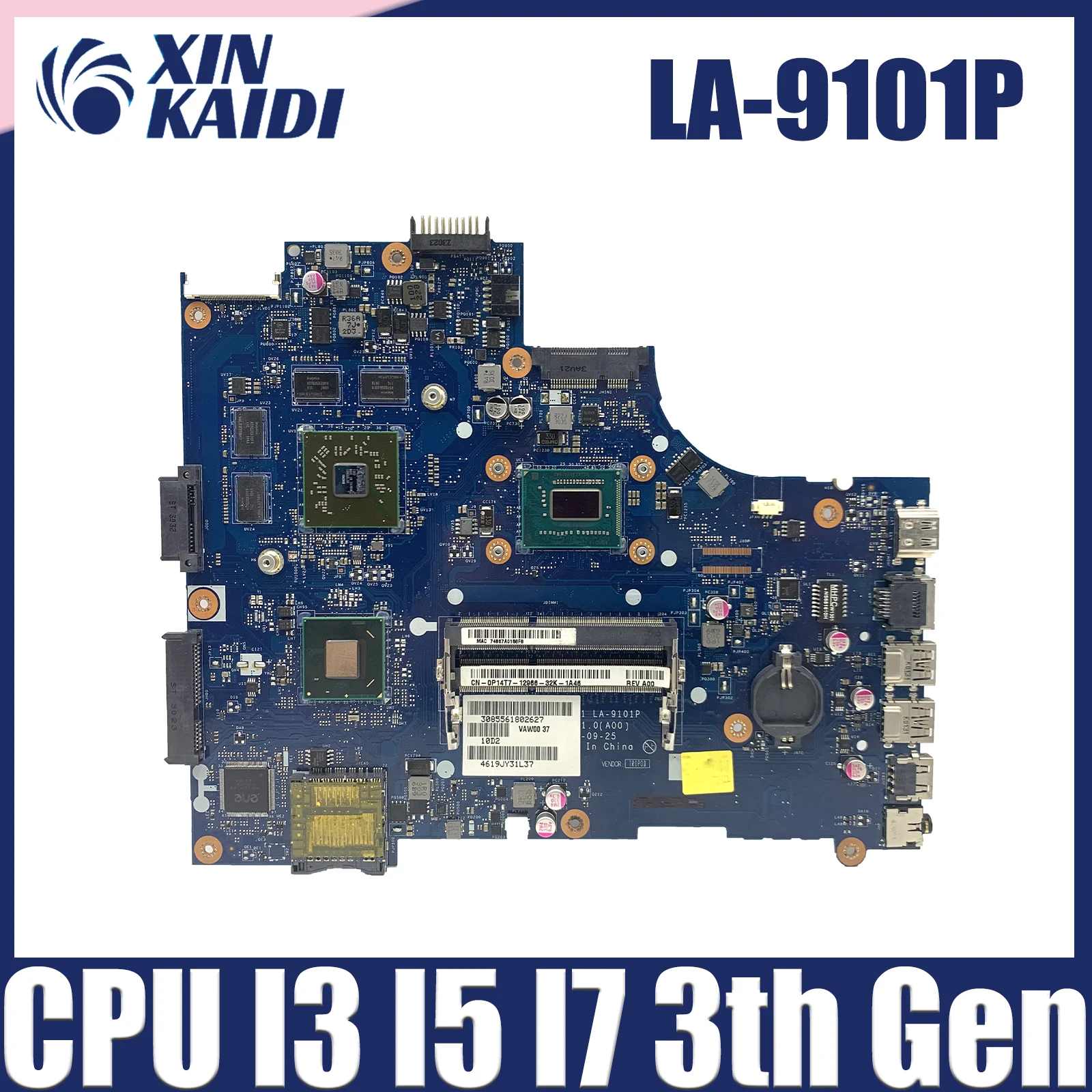 

LA-9101P Mainboard For Dell Inspiron 15 3521 2521 5521 Laptop Motherboard With i3 i5 i7 3th Gen CPU DDR3 CN-05YGGX