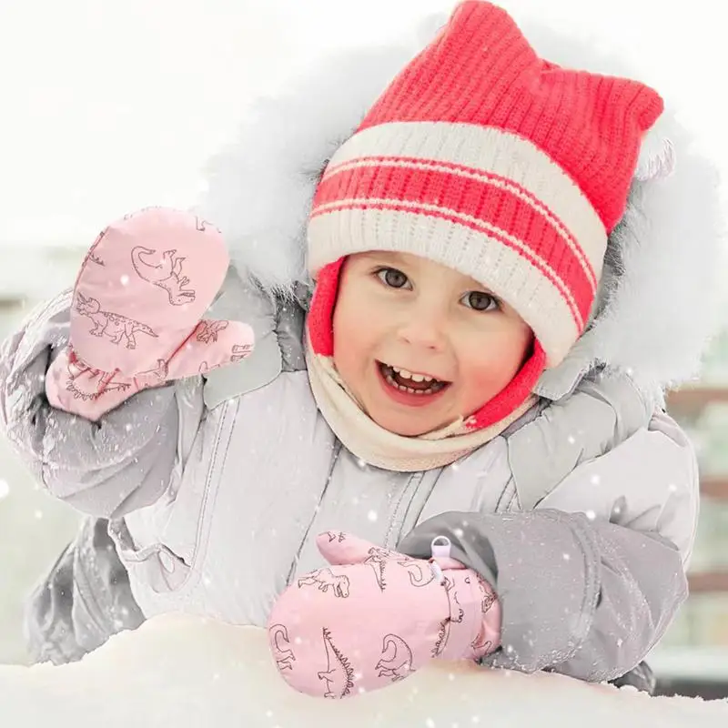 Manoplas para niños, guantes de esquí impermeables para invierno, guantes cálidos para nieve, guantes impermeables para invierno, guantes para niños