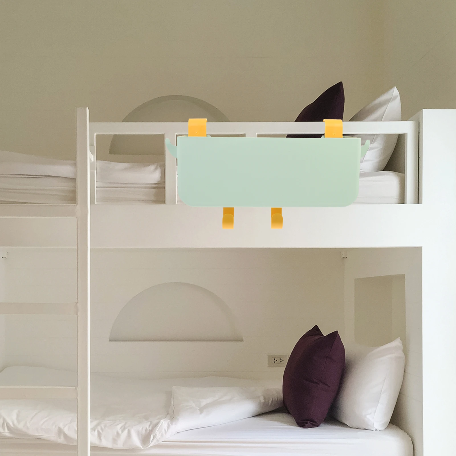 1Set Bed Storage Organizer Basket Hanging for Bedside Dorm Bunk Baby Crib Kitchen Cabinet Desktop Organizer Multi Functional