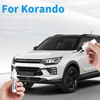 Bolígrafo de reparación de pintura, eliminador de arañazos, accesorios para automóviles DIY para KGM SsangYong Korando, rojo, azul, blanco, plateado, gris, negro