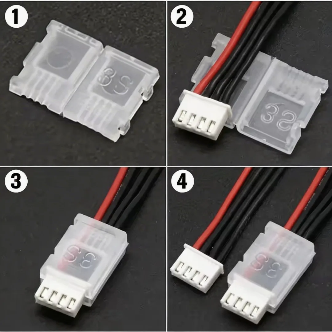 10pcs 2S - 6S JST-XH Balanced Head Protection AB Clip Balance Plug Savers for Rc Lipo Battery Parts